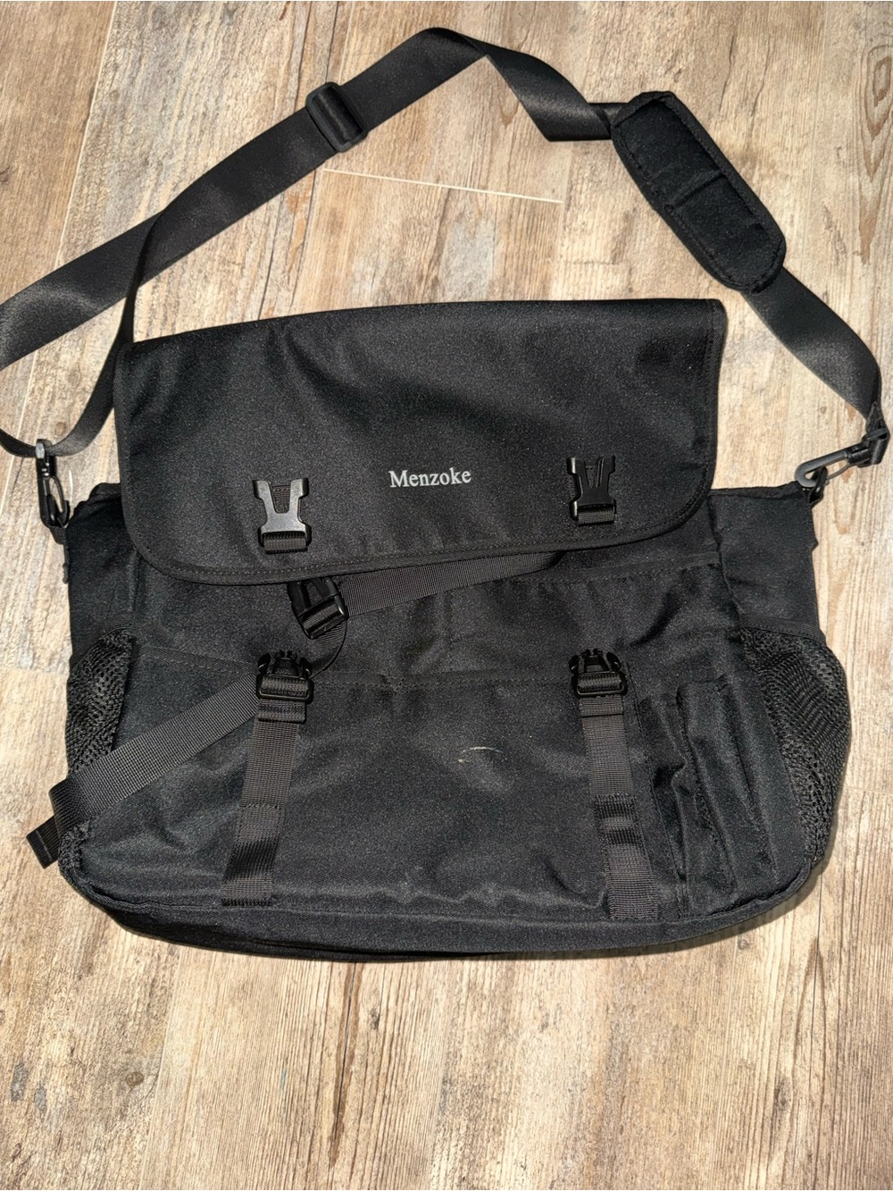 Black Messenger Bag for Men